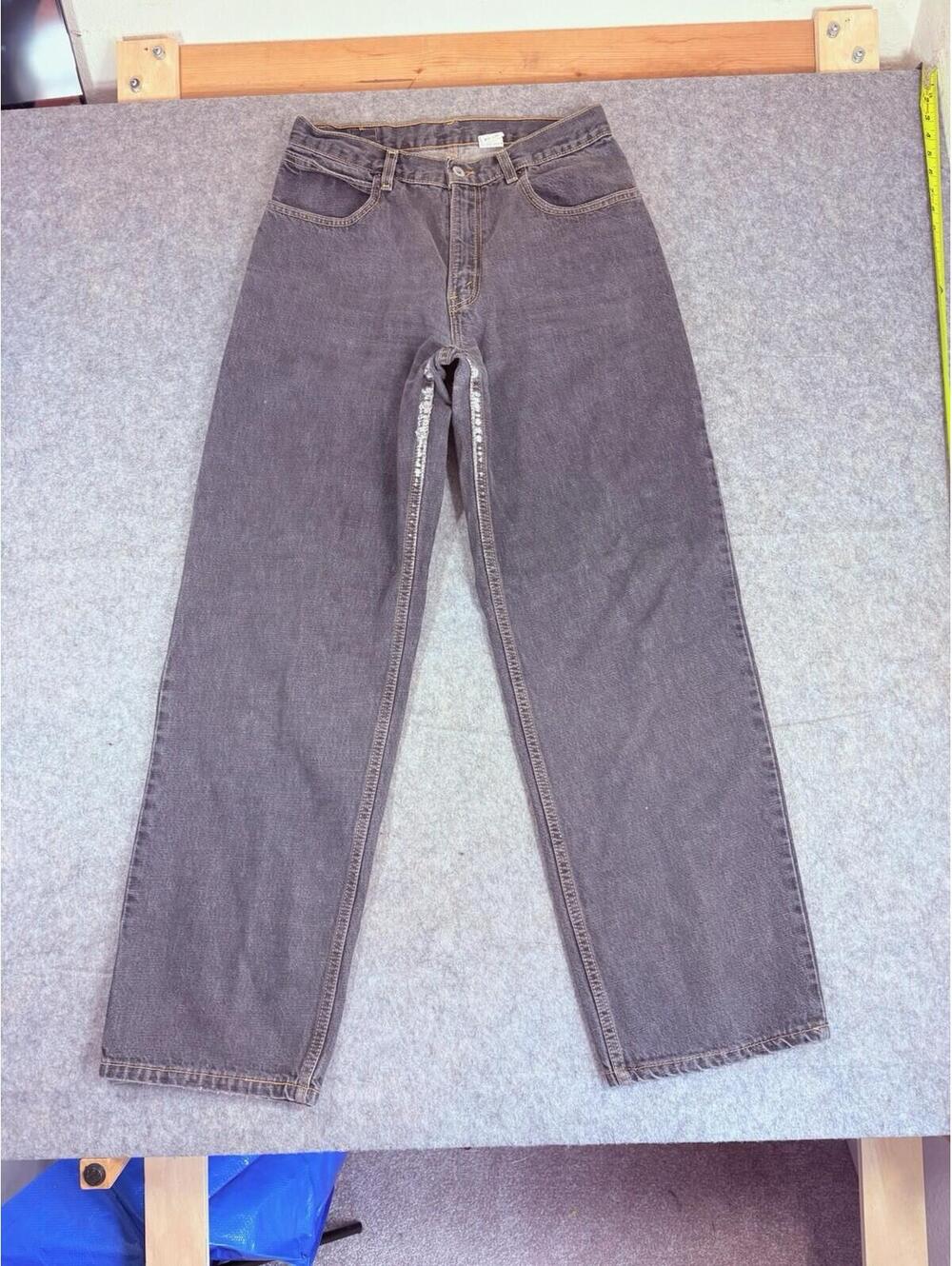 Vintage Levi’s 595 Baggy Jeans Mens 31x33 Blue Faded Distressed 90s Dry Goods